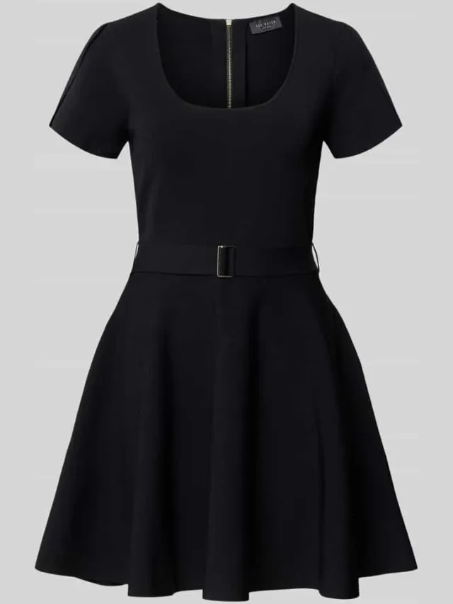 Ted Baker Mini-jurk van viscosemix model 'Ronella' zwart, foto 2