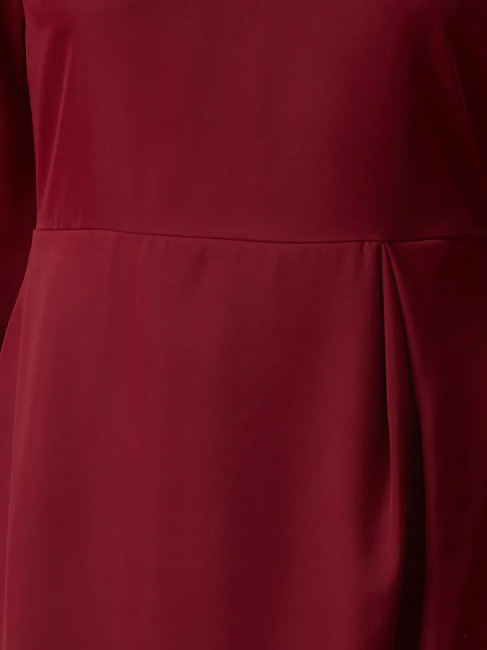 Trendyol TRENDYOLMİLLA Dames Bordeaux Effen Kort / Mini Lang Avond / Dagelijks A-lijn Jurken, foto 2