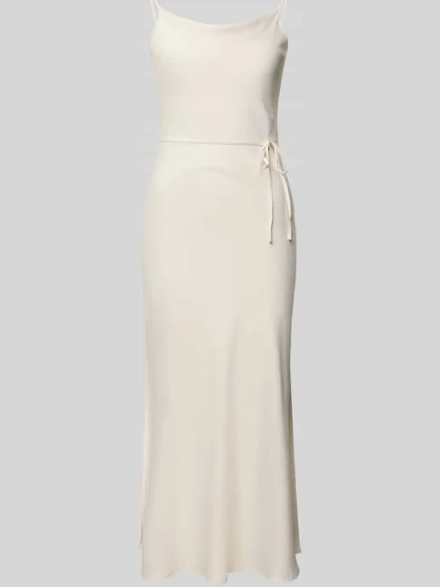 Yas midi-jurk met afneembaar stoffen band model 'Thea' offwhite, foto 2