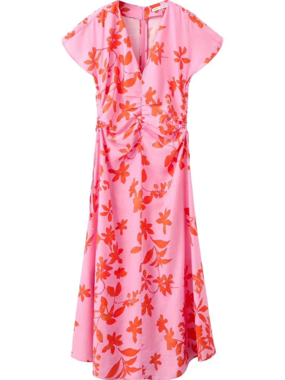 Mango viscose midi gebloemde jurk - roze, foto 2