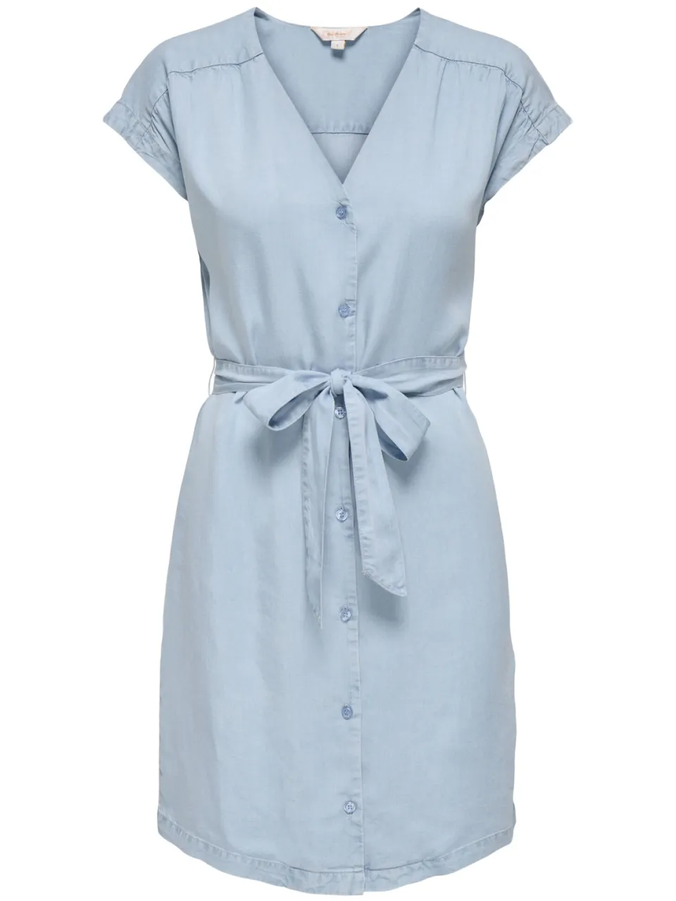 Only korte jurk light blue denim, foto 2
