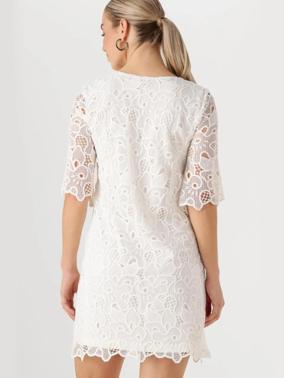 Ana Alcazar Dames Jurken Dress Sleeves 041092-3634 - Wit, foto 3