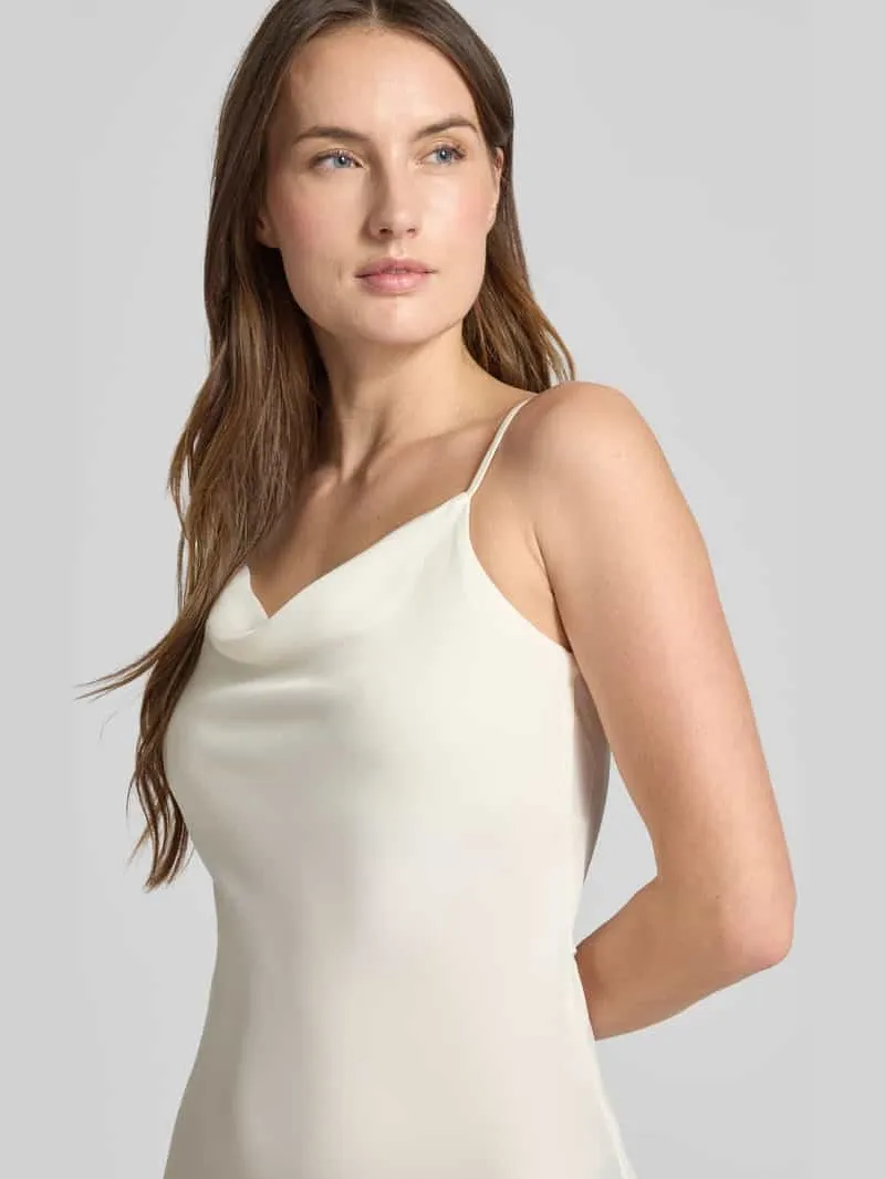 Yas midi-jurk met afneembaar stoffen band model 'Thea' offwhite, foto 5