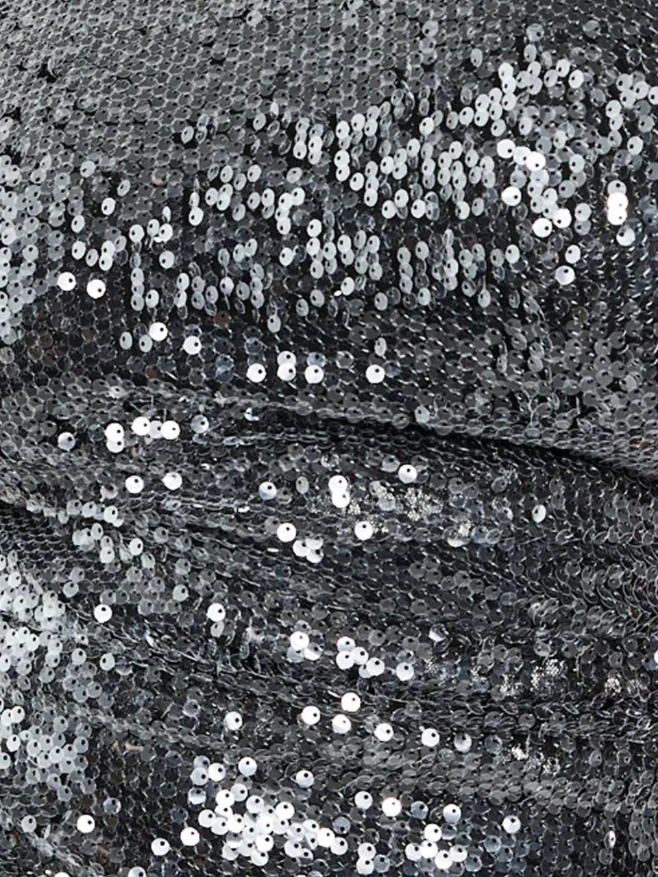 boohoo Dames Plus Pailletten Geruffleerde Mini Jurk zwart, foto 5