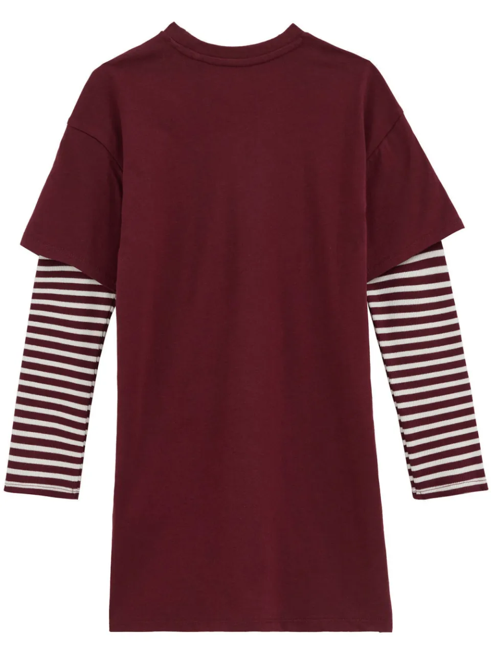 WE Fashion T-shirtjurk donkerrood, foto 3