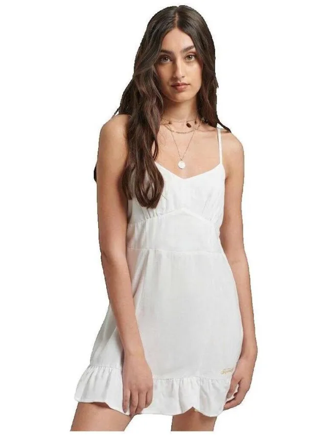 Superdry Jurk Superdry Vintage Cami Mini Wit