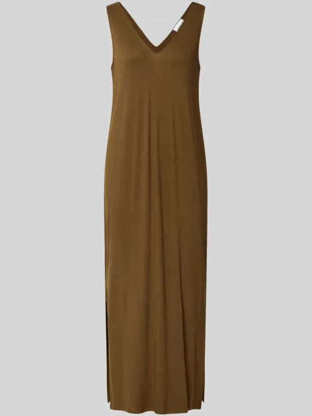 ARMEDANGELS slim fit vrijetijdsjurk van viscosemix taupe, foto 2