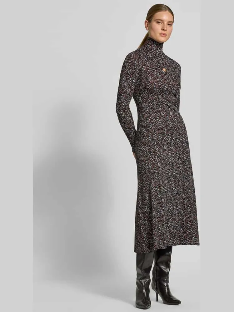 Rabanne Maxi-jurk van viscosemix blauw, foto 3