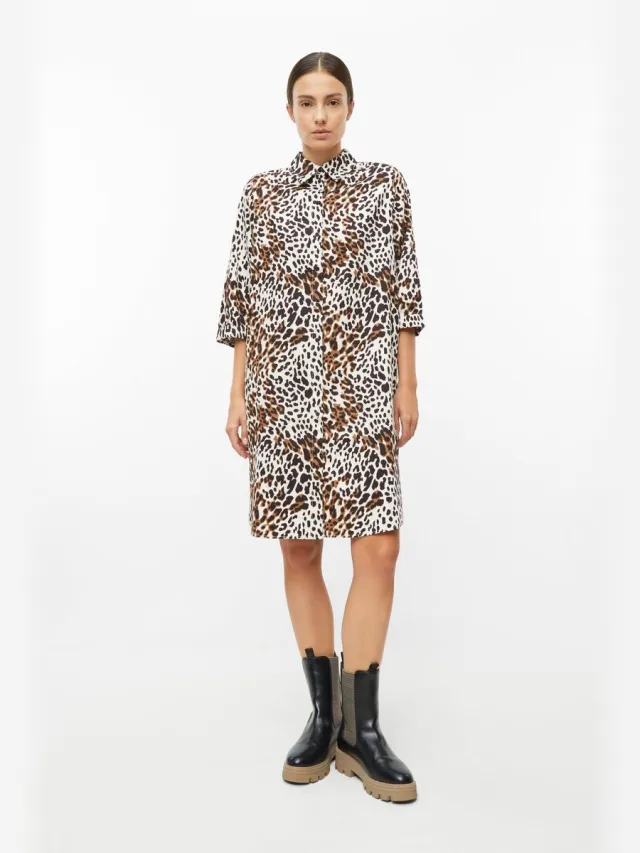 S.Oliver female - Overhemdjurk met smockdetails crème
