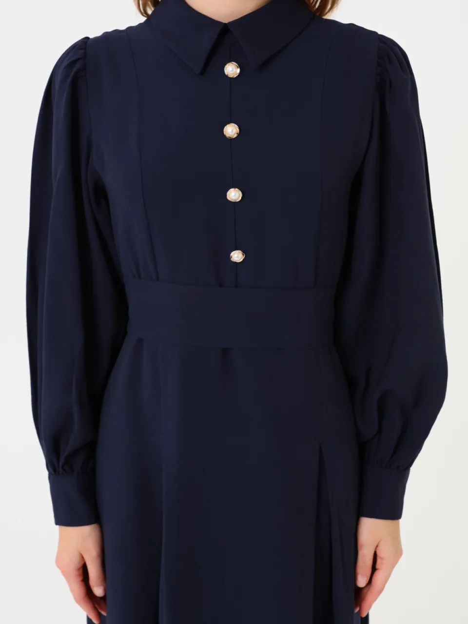 Modest Dress Benin marineblauw, foto 2