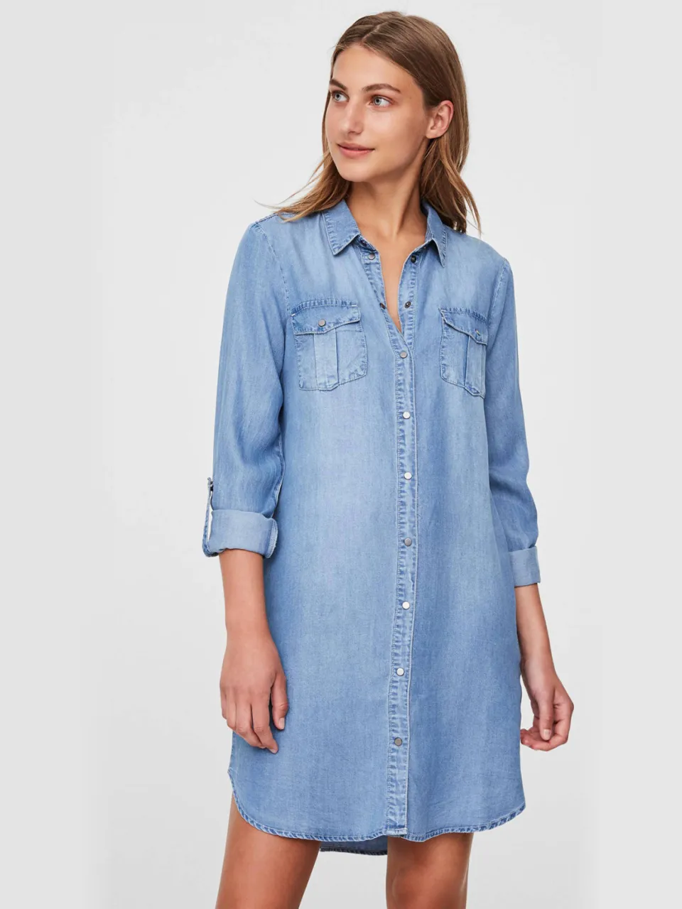 Vero Moda blousejurk VMSILLA blauw, foto 6
