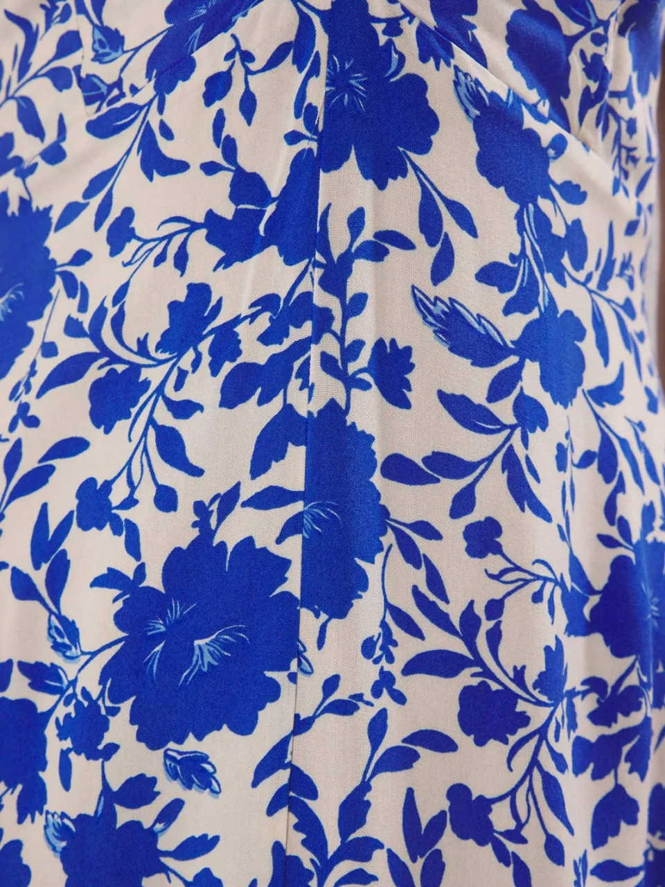 Trendyol TRENDYOLMİLLA Dames Blauw Bloemen Midi Mouwloos Casual A-lijn Jurken, foto 2