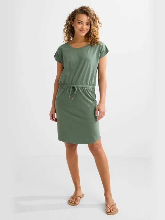 BEACHWAVE strandjurk olijfgroen
