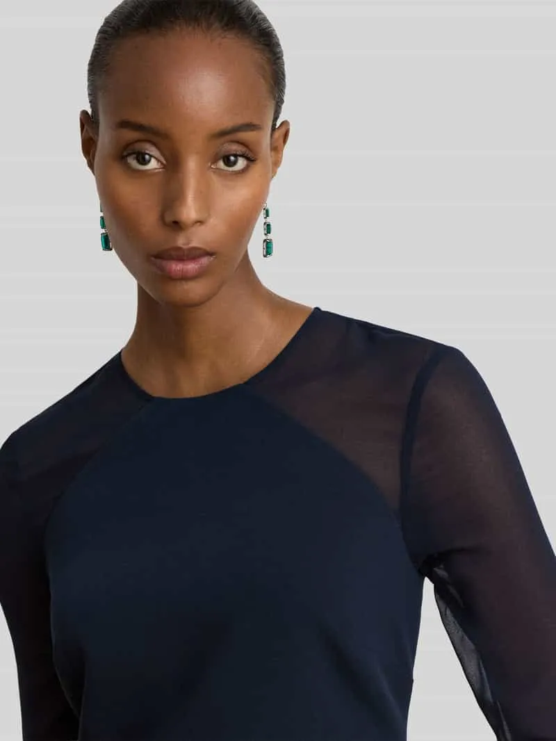Lauren Ralph Lauren Nauwsluitende avondjurk met zijsplit donkerblauw, foto 3