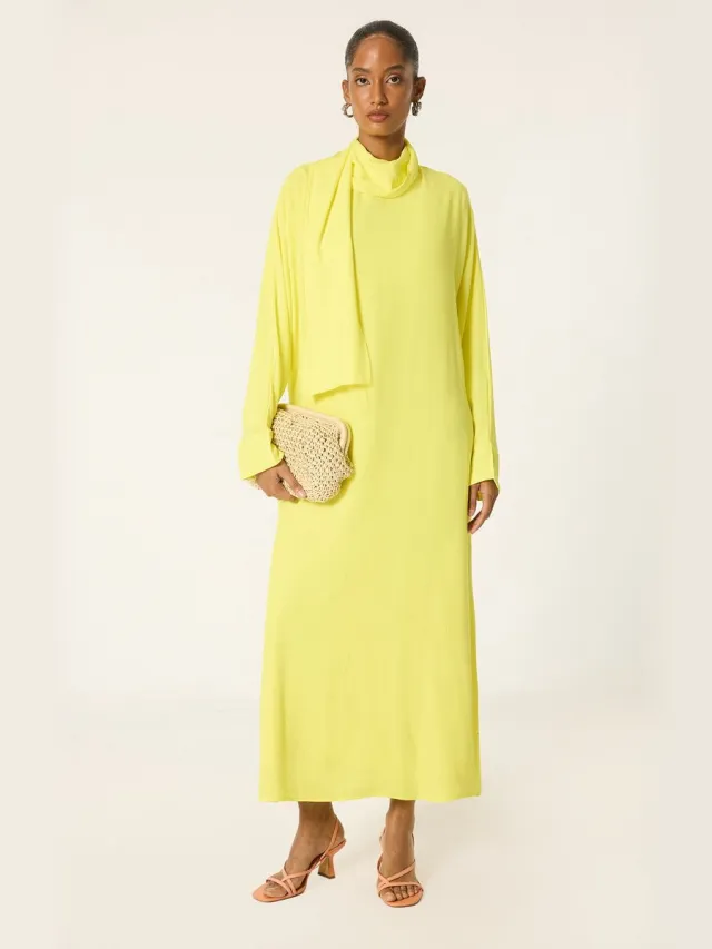 TOUCHÉ PRIVÉ Hooggesloten viscose jurk - Error - Dames