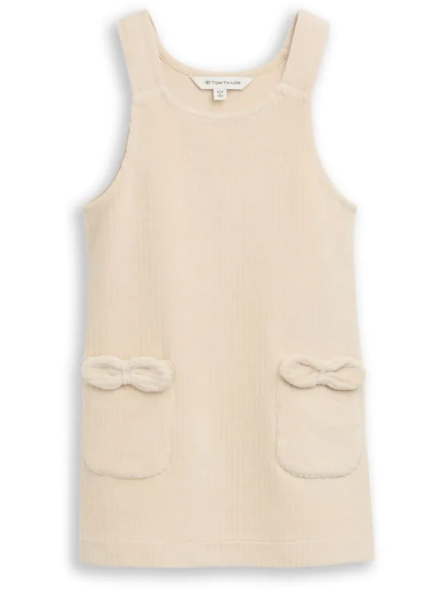 Tom Tailor Mini-jurk van corduroy - Light Sand