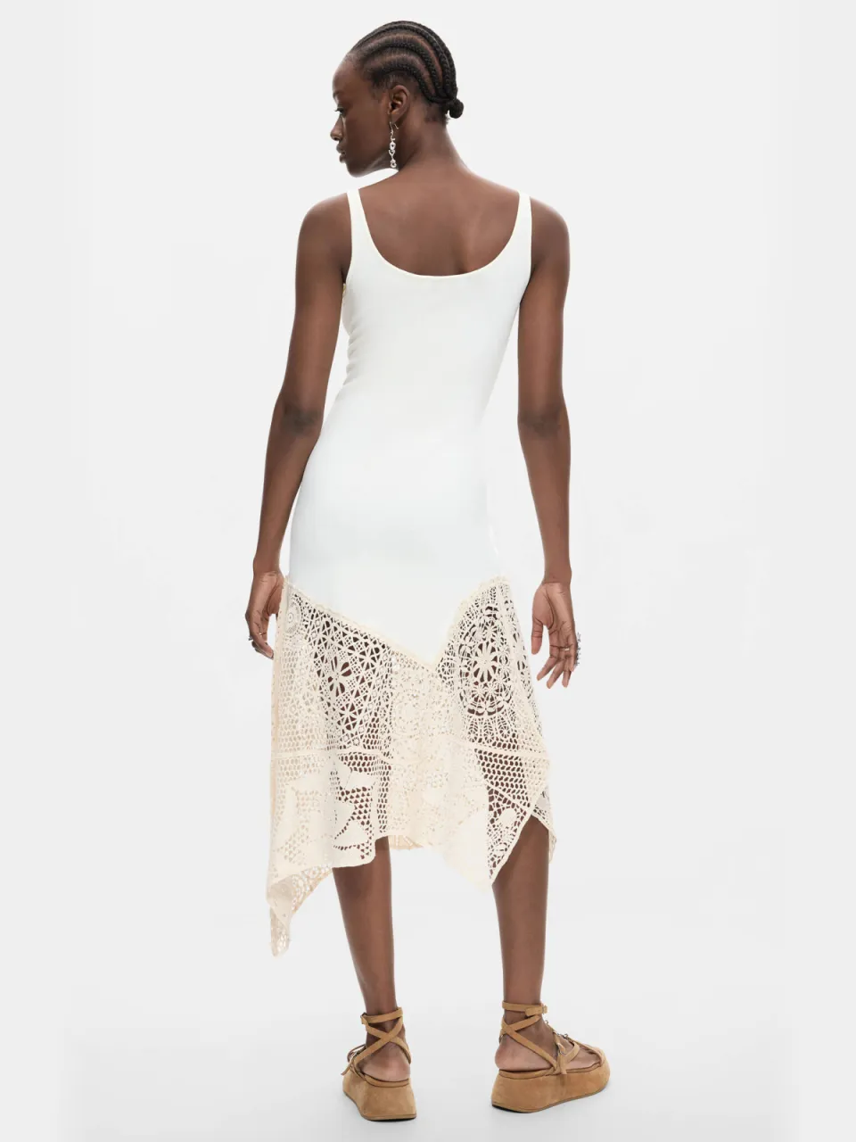 Desigual midi zomerjurk - ecru, foto 3