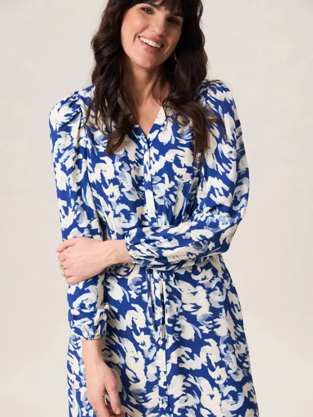 Miss Etam blousejurk met paisley print Blauw