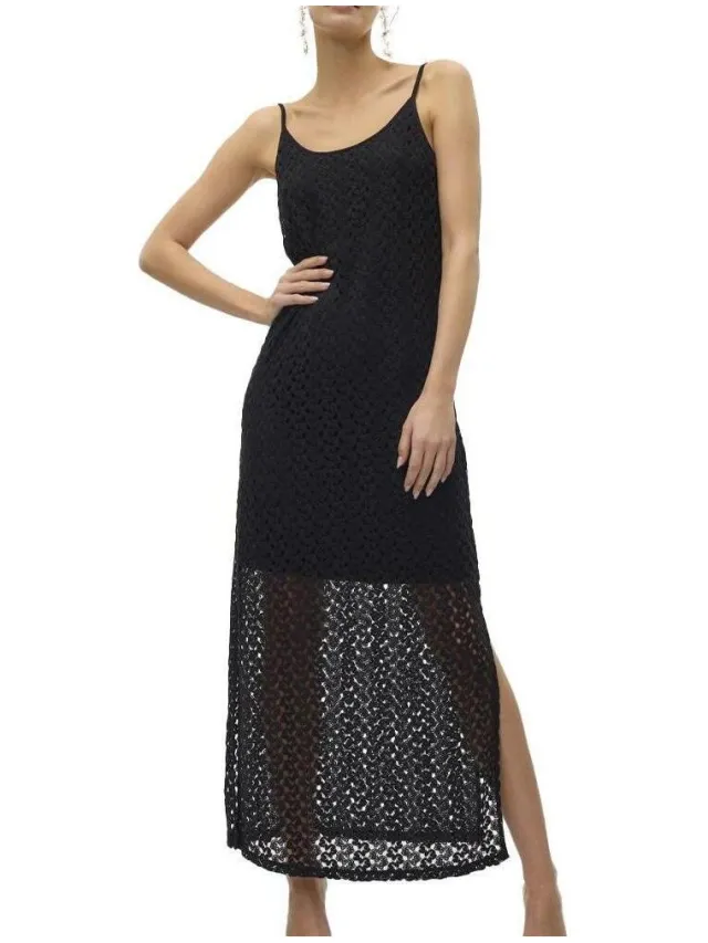 Vero Moda Lange Jurk Vero Moda Kylie Zwart