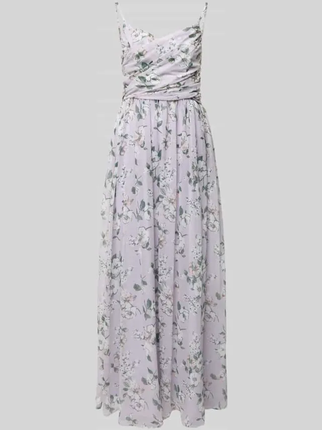 GUIDO MARIA KRETSCHMER WOMAN avondjurk met florale all-over print model 'Kate' - GMK for Bridgerton lila, foto 2