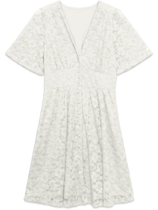 Vero Moda Jurk VMDEA Midi-jurk star white 1