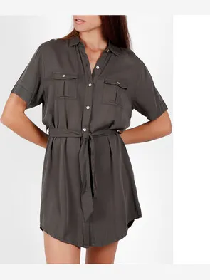 Admas Korte Jurk Admas Zomers tuniekshirt Dubarry Groen