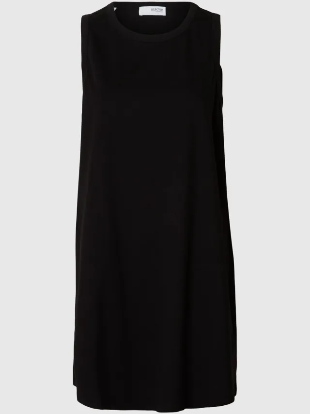 Selected Mouwloze jurk Mini Black
