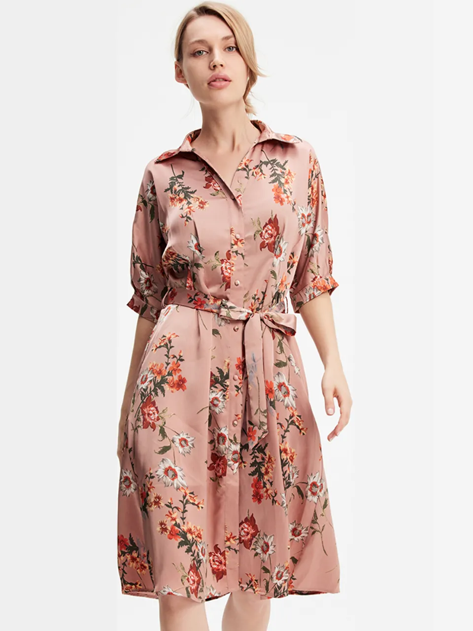 Smart & Joy Shirtjurk met bloemenprint roze, foto 2