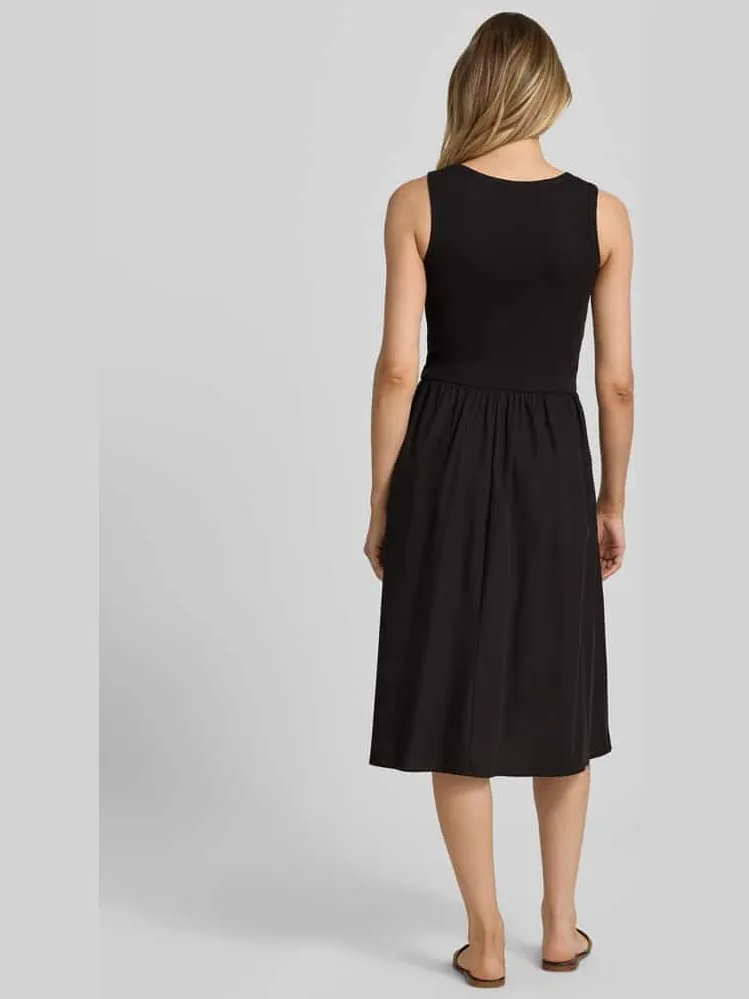 Soyaconcept Knielange jurk in 2-in-1-look Zwart