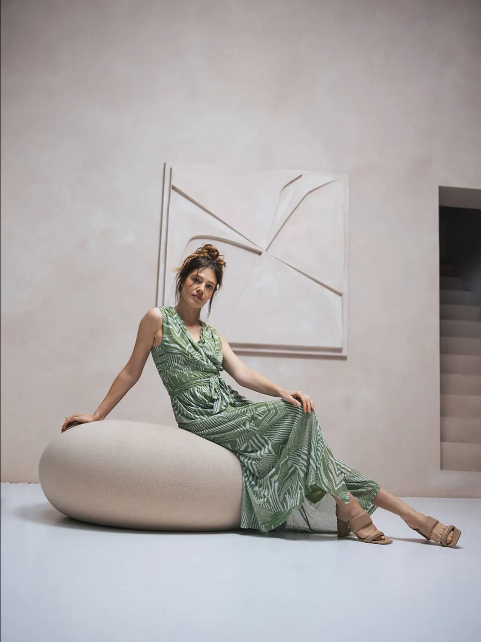LabeL DOT maxi jurk groen, foto 4