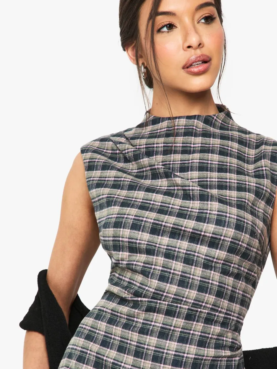 boohoo Dames Bekijk de op maat gemaakte A-lijn mini-jurk multicolor, foto 3