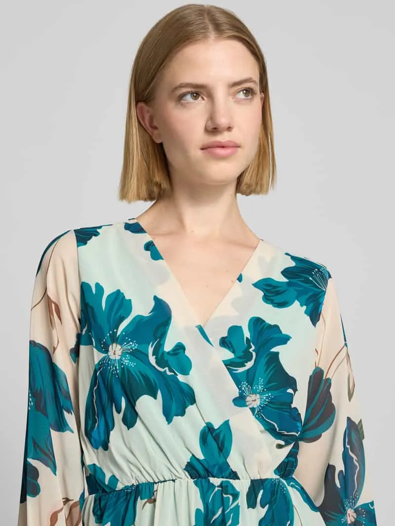 ZABAIONE Knielange jurk in all-over look model 'Ja44milaa' taupe, foto 5