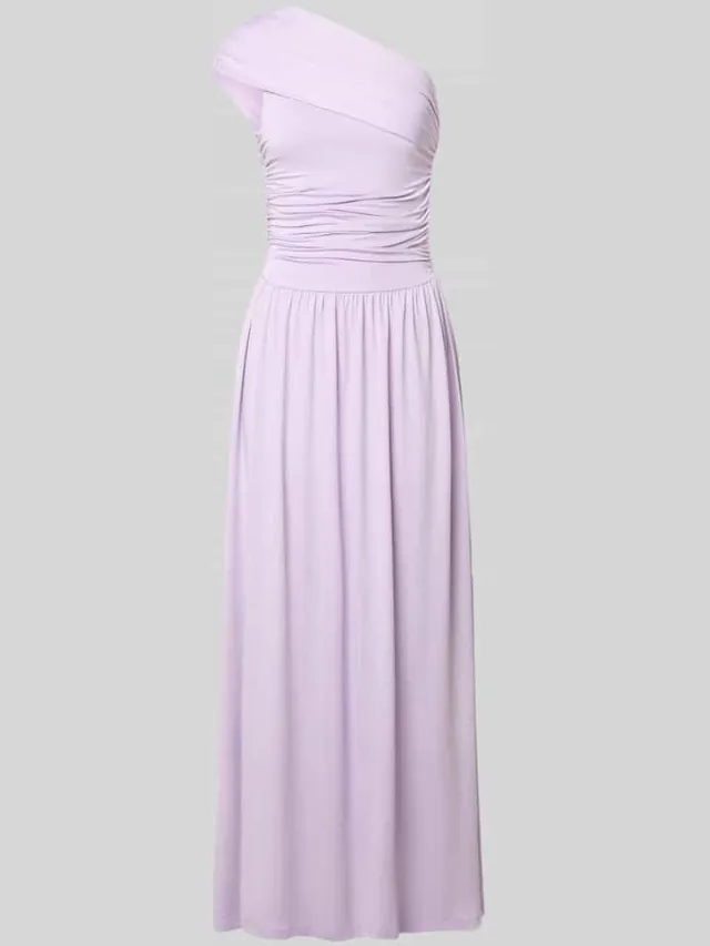 Yas Cocktailjurk in one-shoulder look model 'WINJA' lila, foto 2