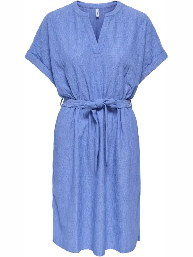 Only ONLDIANA S/S V-NECK DRESS CS JRS Dames Jurk Ultramarine