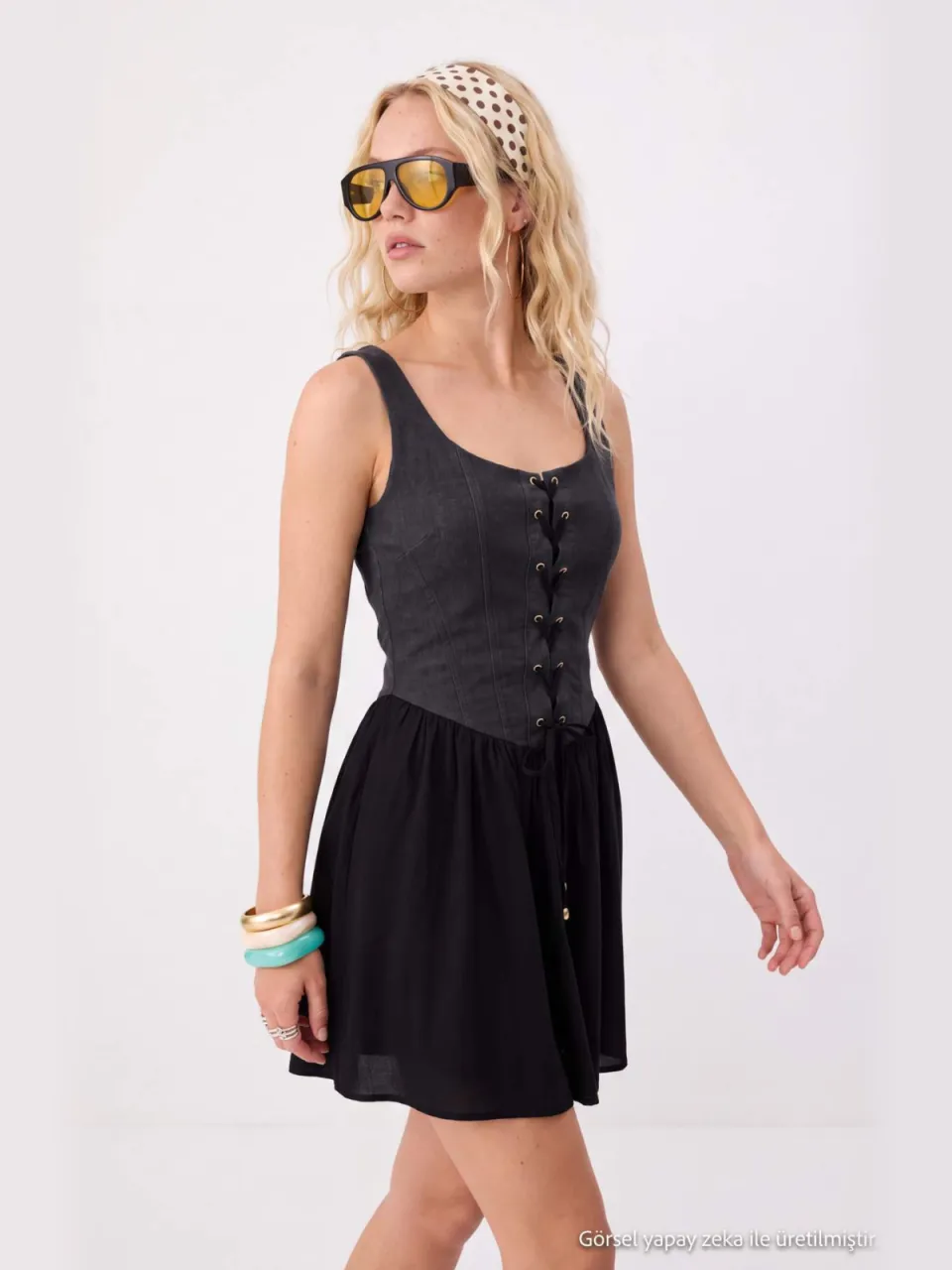 Trendyol TRENDYOLMİLLA Dames Zwart Effen Midi Mouwloos Bodycon Jurken, foto 2