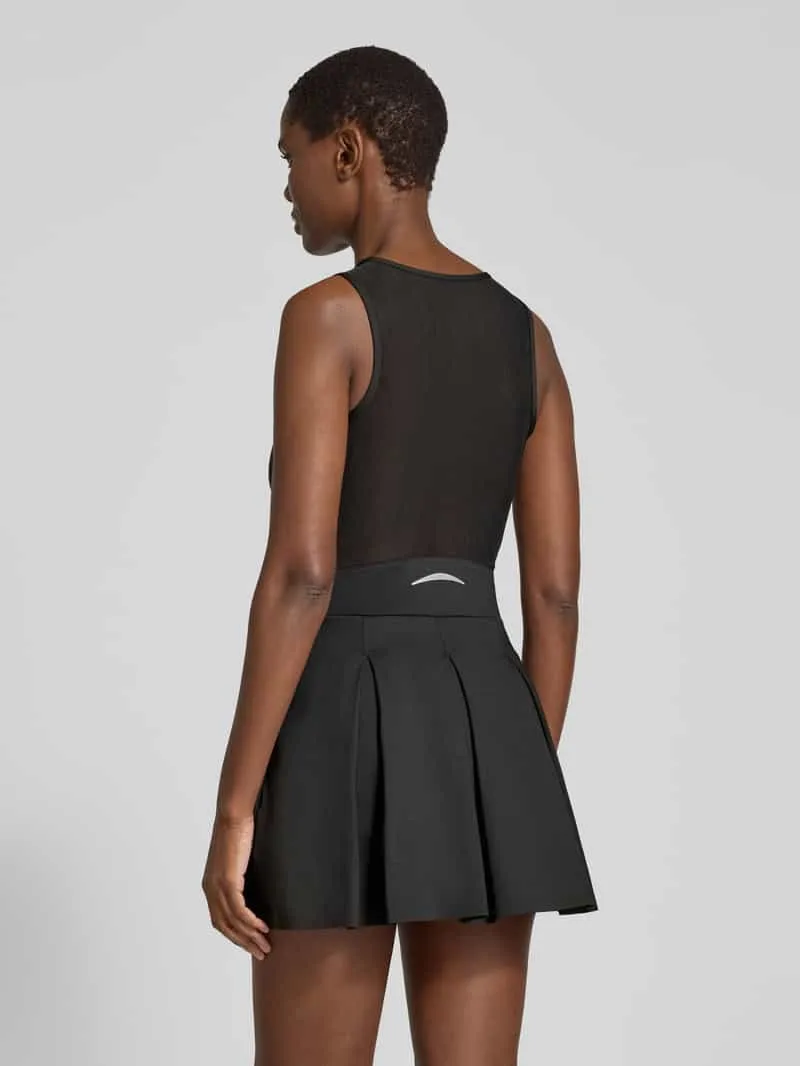 Lacoste Sport-jurk met semitransparante mesh-inzet zwart, foto 2