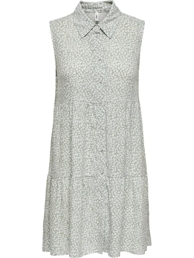 Only ONLTHEA NOVA S/L VIS SHIRT DRESS WVN - Meisjes - Mini jurken Jadeite