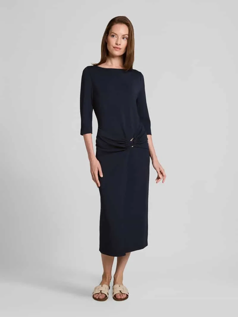 Tom Tailor Getailleerde businessjurk van modalmix Marineblauw