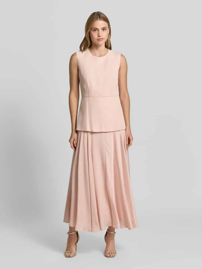 Jake*s Collection Maxi-jurk van mix van lyocell en linnen met 2-in-1-look Fuchsia