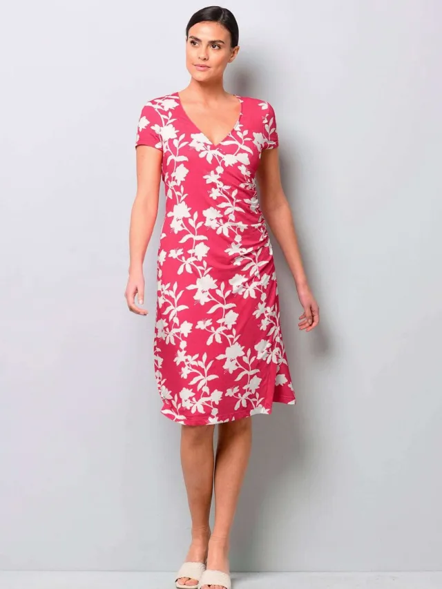 Alba Moda Jersey Jurk Jersey jurk roze