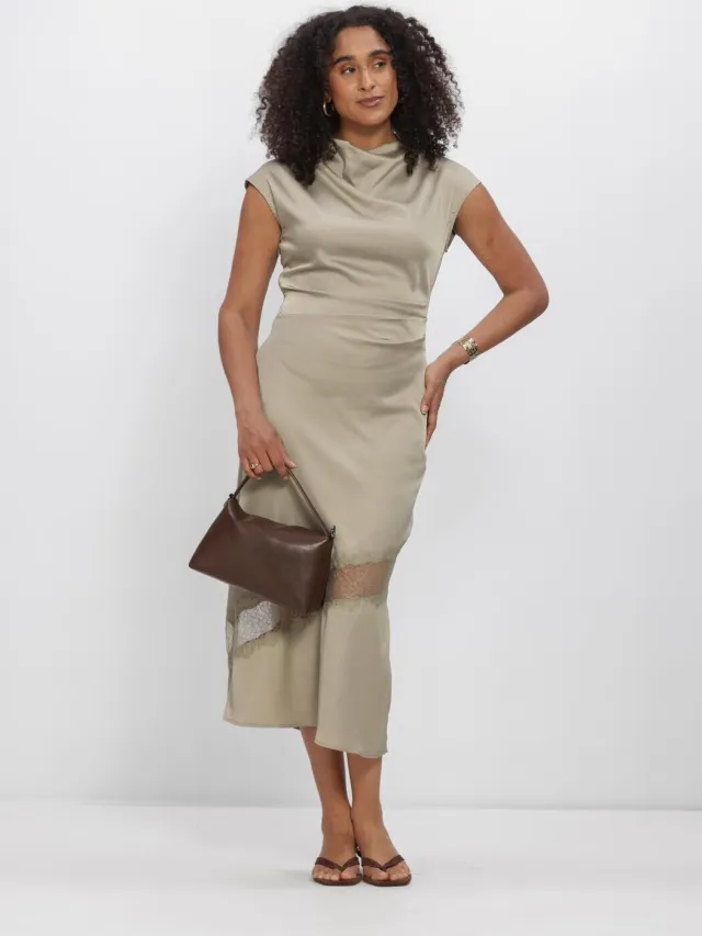 Modström Dames Jurken Tailormd Lace Dress - Zand