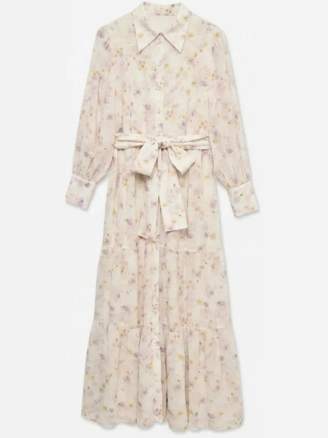 Vero Moda Blousejurk AWTALIHA Lange jurk Birch 1