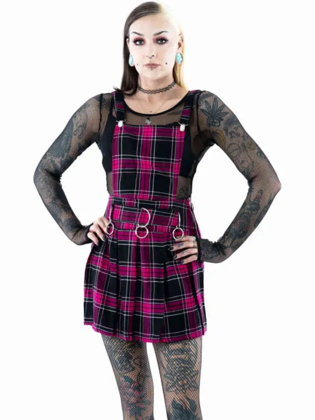 Heartless Faye Pinafore Korte jurk - S - Roze
