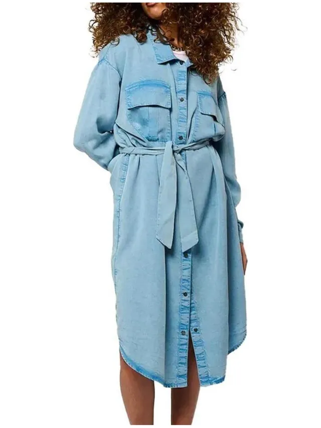 Kaporal Lange Jurk Kaporal VERSIH Blauw