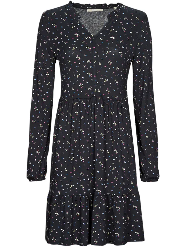 Esprit Korte Jurk Esprit CVE AOP crepe Zwart