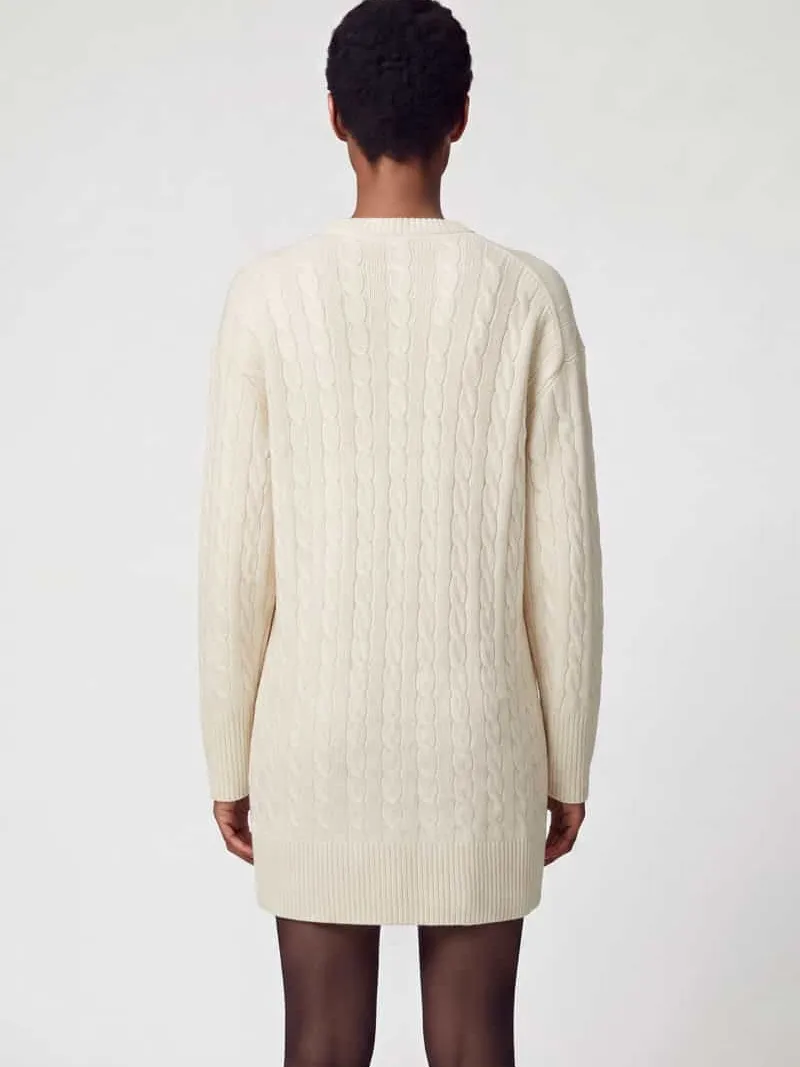 Polo Ralph Lauren Tricotjurk van mix van wol en kasjmier wit, foto 5