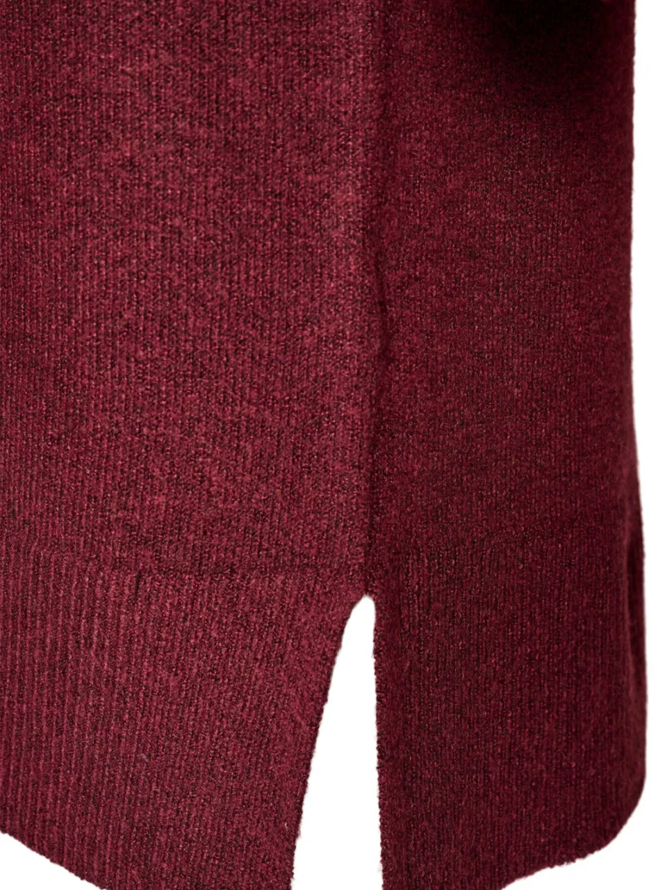 Zizzi gebreide jurk Plus Size - donkerrood, foto 8