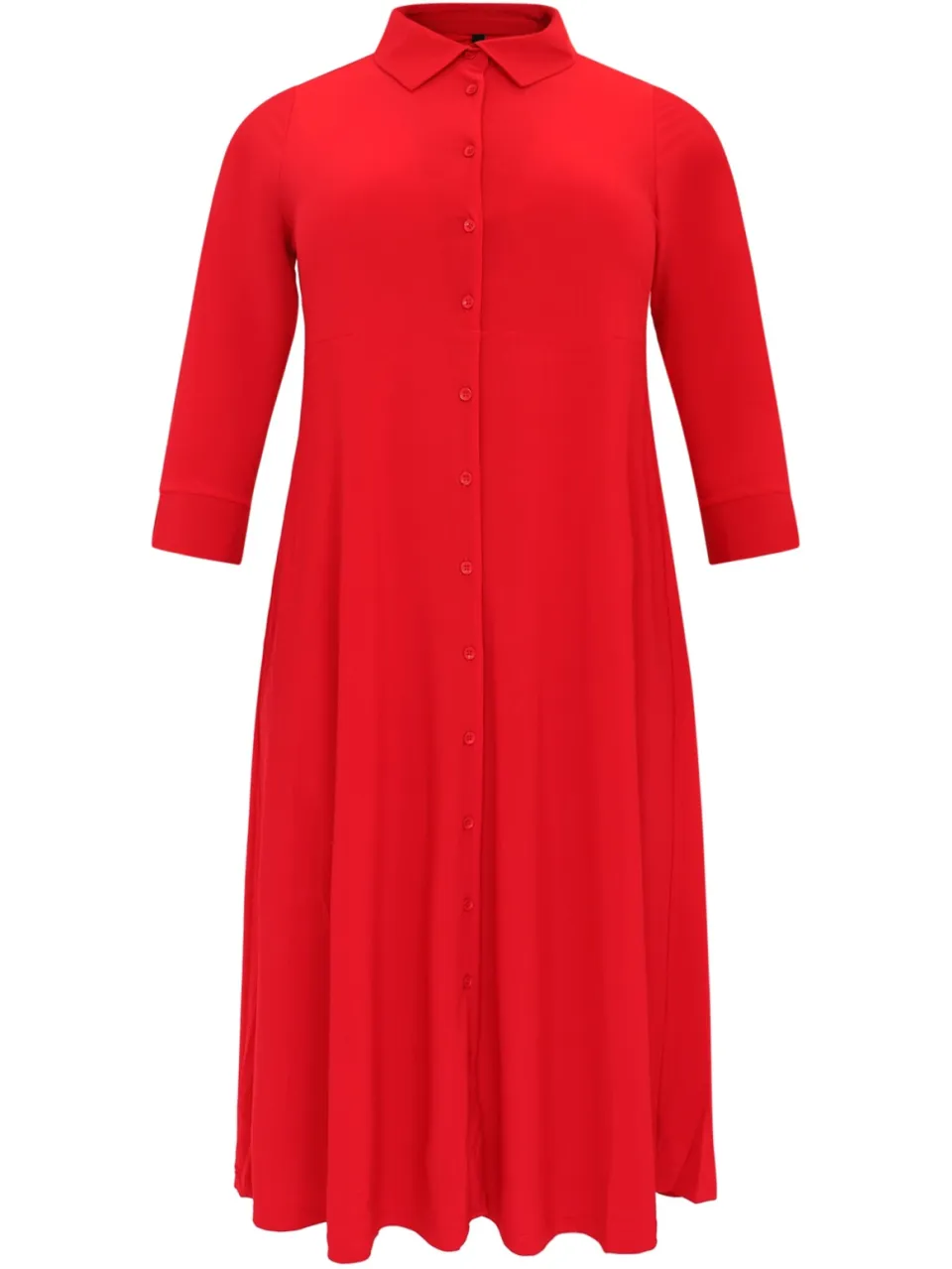 Yoek Lange blouse-jurk | Rood, foto 2