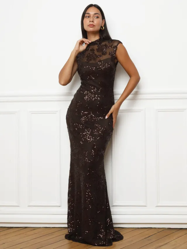 La Modeuse Jurk La Modeuse 79933_P190092 Bruin