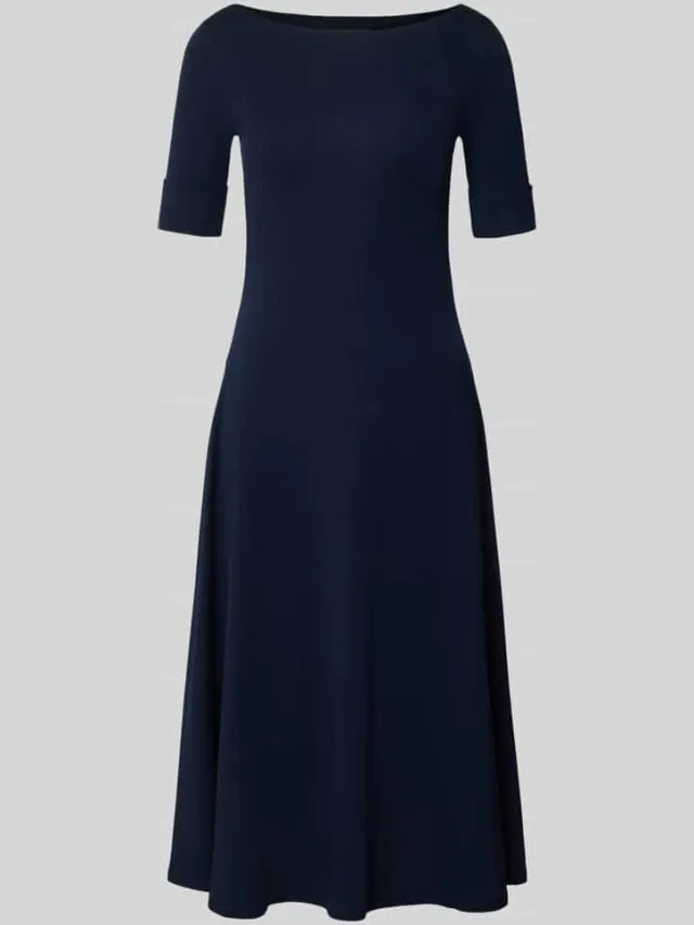 Lauren Ralph Lauren Midi-jurk met 1/2-mouwen Model 'MUNZIE' donkerblauw, foto 2